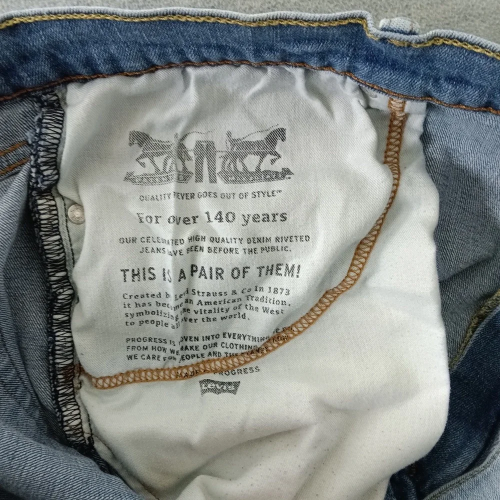 Levis 541 Athletic Taper Jeans Light Wash Blue Mens W42 L30 Denim Pants